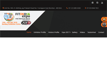 Tablet Screenshot of fitindiaexpo.com